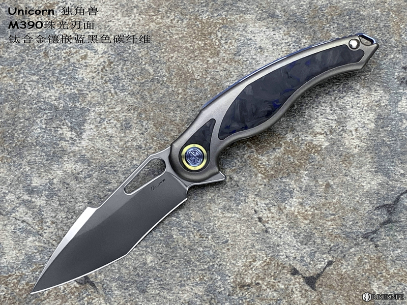 Rike Knife unicorn  M390 ѺϽǶɫ̼ά ͽֲж ۵ֻ